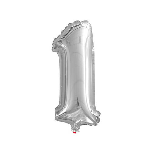 16inch Silver Number Balloons