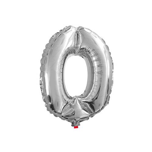 16inch Silver Number Balloons