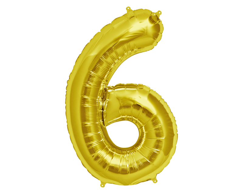 40-INCH GOLD NUMBER BALLOONS