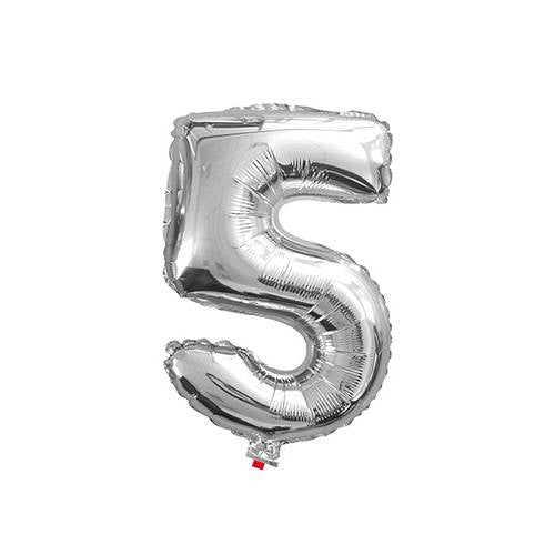 16inch Silver Number Balloons